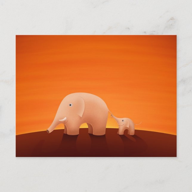 Vater und Sohn Postkarte (Vorderseite)