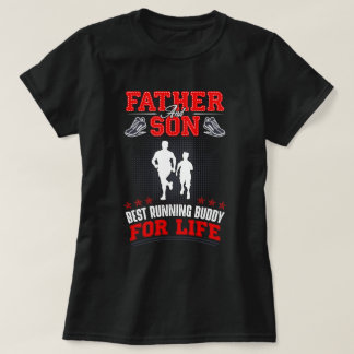 Vater und Sohn Running Kumpel T-Shirt