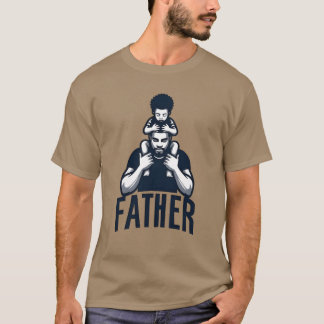 Vater- und Sohn-Vater-Design T-Shirt