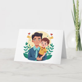 Vater- und Sohn-Vater-Tag Karte