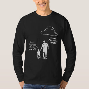 Vater und Sohn, was Wolken sind, die aus Linux-Ser T-Shirt