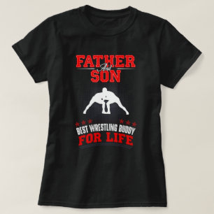 Vater und Sohn Wrestling Kumpel T-Shirt
