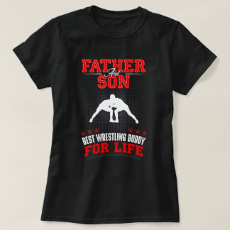 Vater und Sohn Wrestling Kumpel T-Shirt