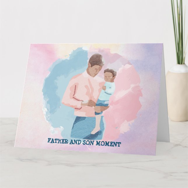 VATER- UND SON-MOMENT-KARTE KARTE (Vorderseite)