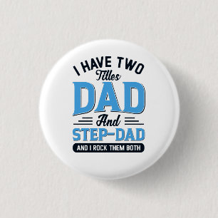 Vater und Step-Vater Typografie Button