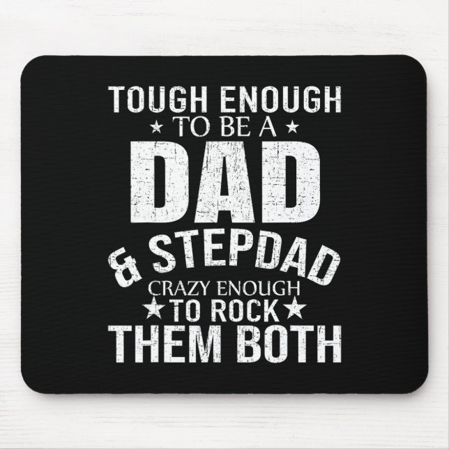 Vater und Stepdad Vathers Day Stepdad Step Vater Mousepad (Vorne)