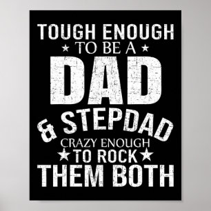 Vater und Stepdad Vathers Day Stepdad Step Vater Poster