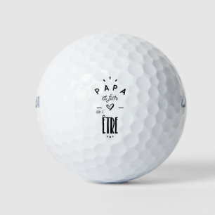Vater und Stolz auf Bitterkeit Golfball