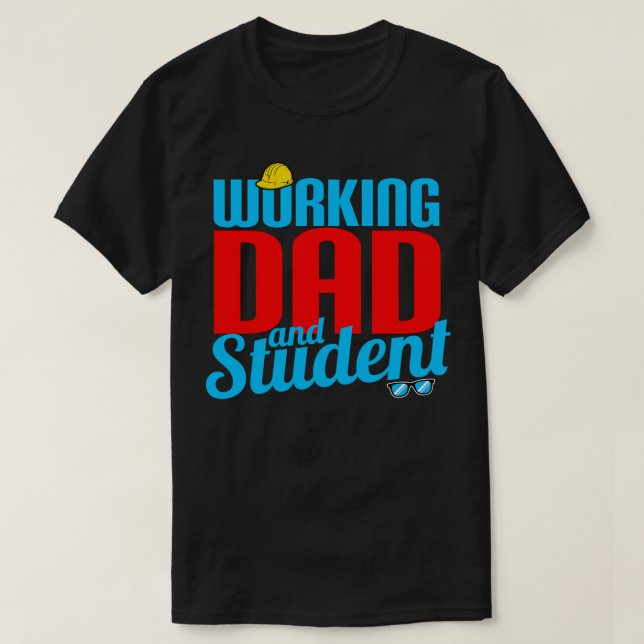 Vater und Student T-Shirt (Design vorne)