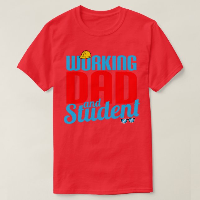 Vater und Student T-Shirt (Design vorne)