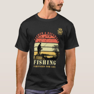Vater und Tochter Angeln Lebenslange Partner Mono T-Shirt