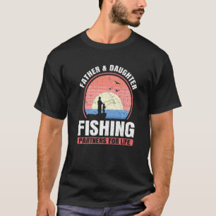Vater und Tochter Angeln Lebenslanger Partner Fisc T-Shirt