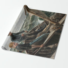 Vater und Tochter auf See (von Albert Edelfelt) Geschenkpapier