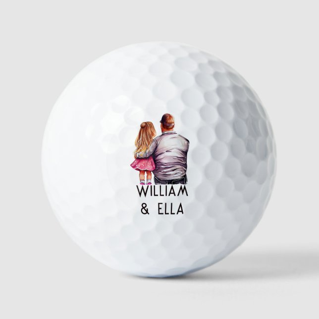 Vater und Tochter Bond (10) Golfball (Vorderseite)