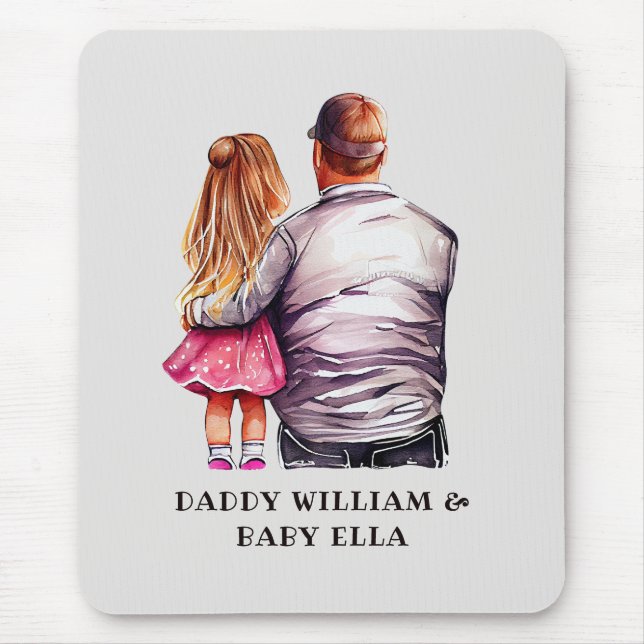 Vater und Tochter Bond (10) Mousepad (Vorne)