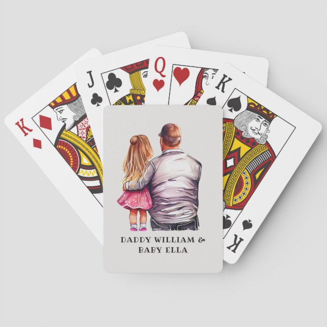 Vater und Tochter Bond (10) Spielkarten (Rückseite)