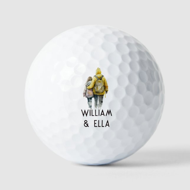 Vater und Tochter Bond (2) Golfball (Vorderseite)
