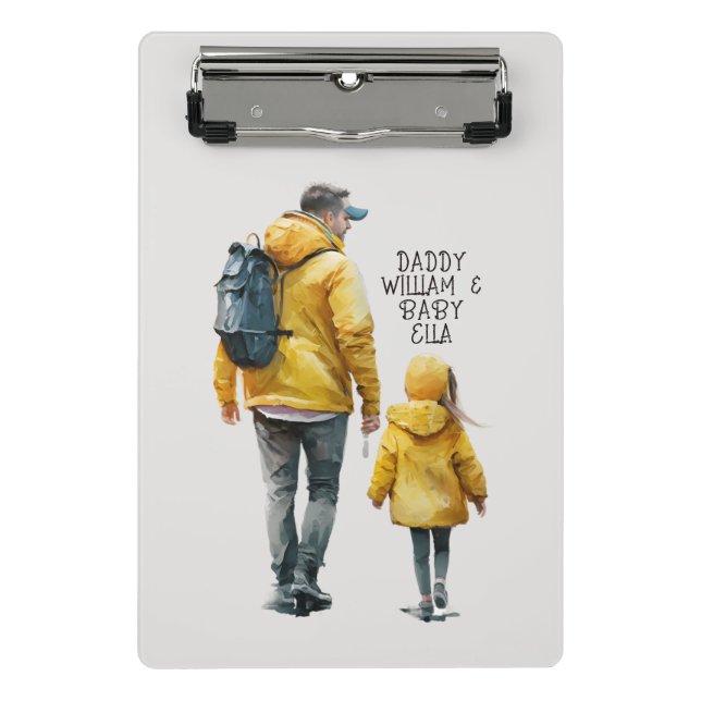 Vater und Tochter Bond (3) Mini Klemmbrett (Vorderseite)