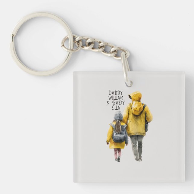Vater und Tochter Bond Schlüsselanhänger (Vorderseite)