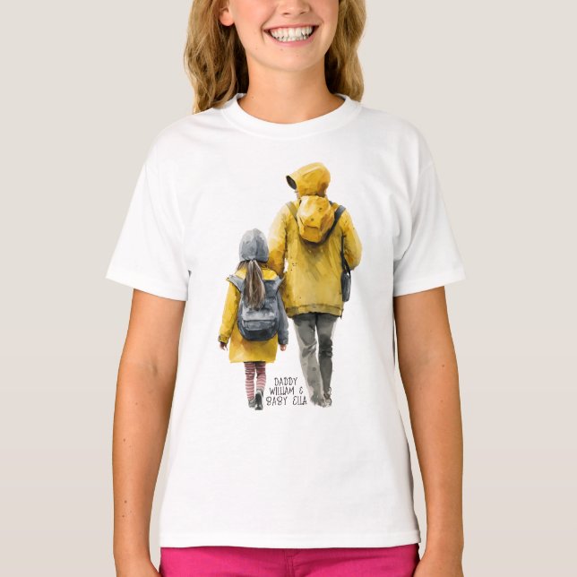 Vater und Tochter Bond T-Shirt (Vorderseite)