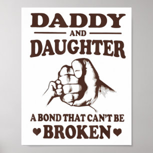 Vater und Tochter eine Anleihe, die nicht zerbroch Poster