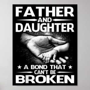 Vater und Tochter eine Anleihe, die nicht zerbroch Poster