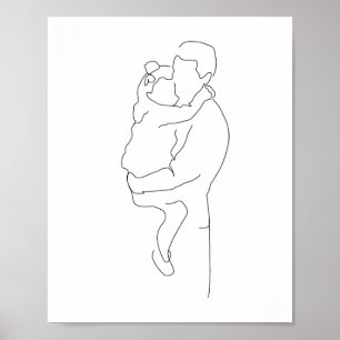 Vater und Tochter Geschenk, Vater und Tochter Prin Poster