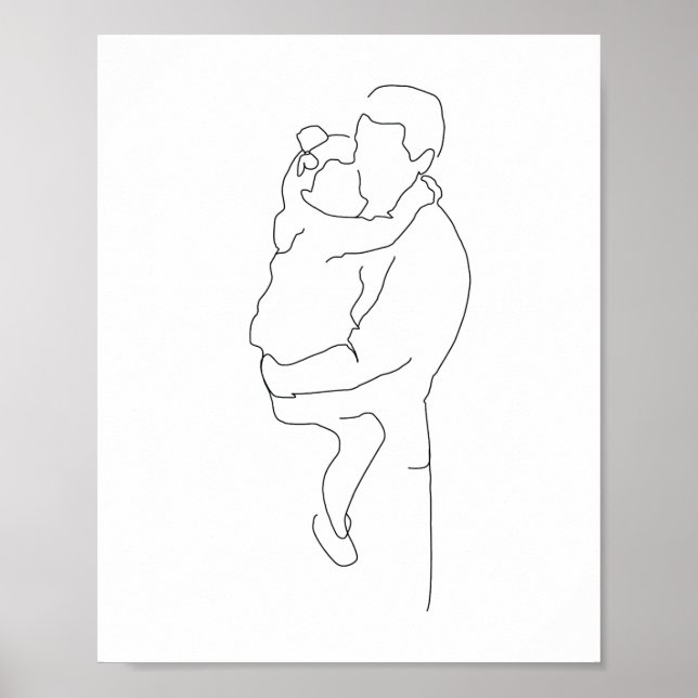 Vater und Tochter Geschenk, Vater und Tochter Prin Poster (Vorne)