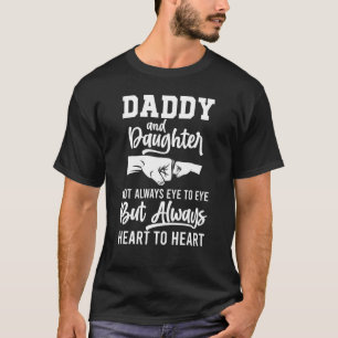 Vater und Tochter Herz Liebe Beste Stolze Freunde T-Shirt