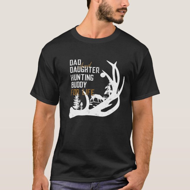Vater und Tochter JagdBuddy  T-Shirt (Vorderseite)