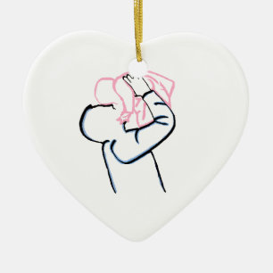 Vater und Tochter. Keramikornament