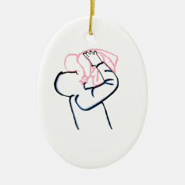 Vater und Tochter. Keramikornament