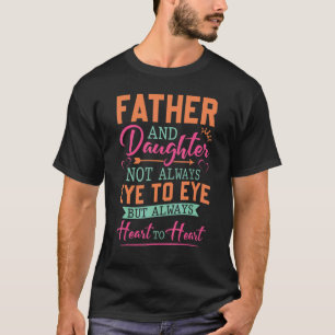 Vater und Tochter nicht immer Augen, sondern immer T-Shirt