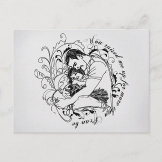 Vater und Tochter Postkarte