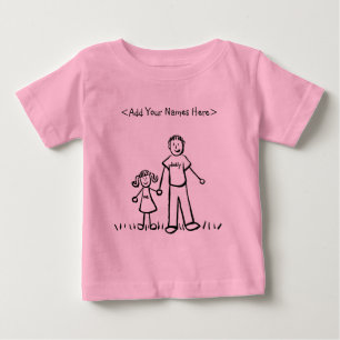Vater und Tochter Shirt (Vorderseite der Individue