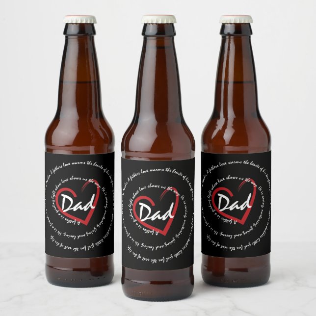 Vater und Väter Bierflaschenetikett (Flaschen)