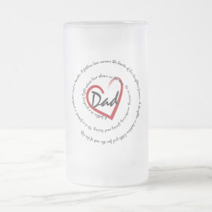 Vater und Väter Mattglas Bierglas