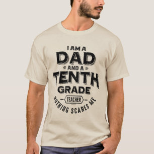 Vater und Zehnter Lehrer T-Shirt