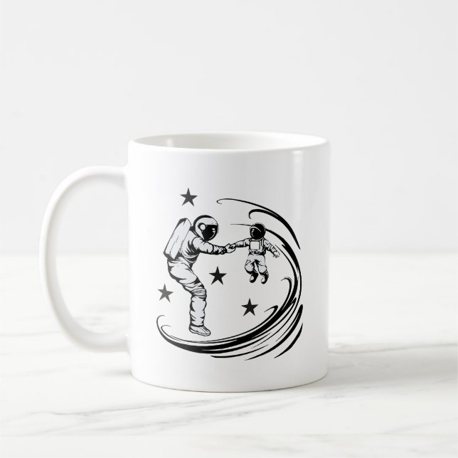 Vater Universe Guide Vatertag Kaffeetasse (Links)