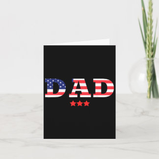 Vater USA-Flagge 4. Juli Unabhängigkeitstag-Feier Karte