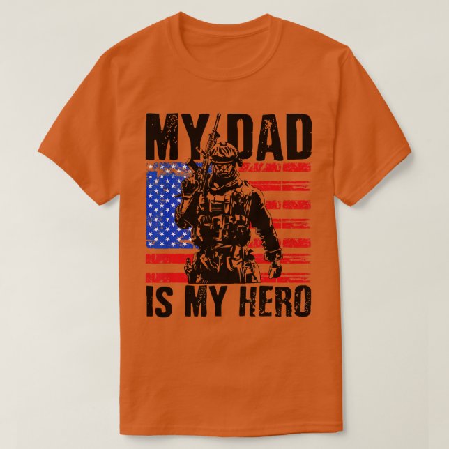 Vater USA Flaggenfeiertag 4. Juli T-Shirt (Design vorne)