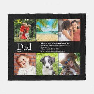 Vater Vater Definition 6 FotoCollage Fleecedecke