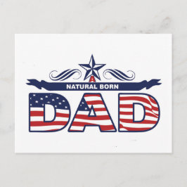 Vater, Vater, ein natürlicher Geborener Vater Postkarte