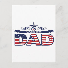 Vater, Vater, ein natürlicher Geborener Vater Postkarte