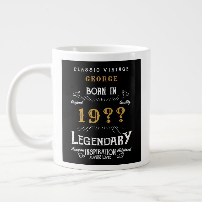 Vater Vater oder Ehemann Add Name Year Legende Vin Jumbo-Tasse (Links)