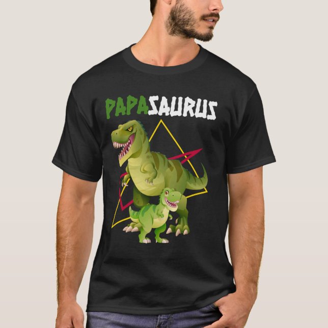 Vater, Vater, Vater, Dino, Dinosaurier, Fett-Outfi T-Shirt (Vorderseite)