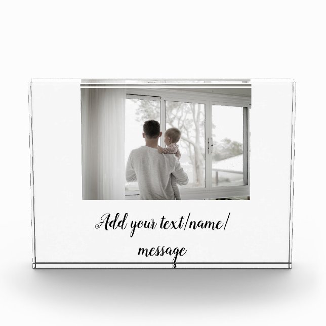 Vater Vater Vater Vater Vater Vater fügen Foto-Tex Fotoblock (Vorderseite)