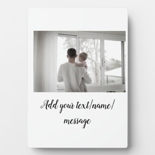 Vater Vater Vater Vater Vater Vater fügen Foto-Tex Fotoplatte (Vorderseite)