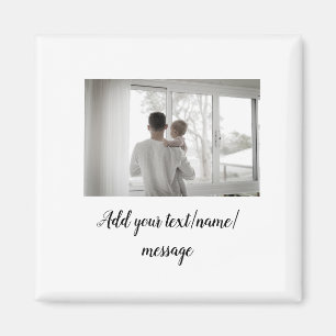 Vater Vater Vater Vater Vater Vater fügen Foto-Tex Magnet