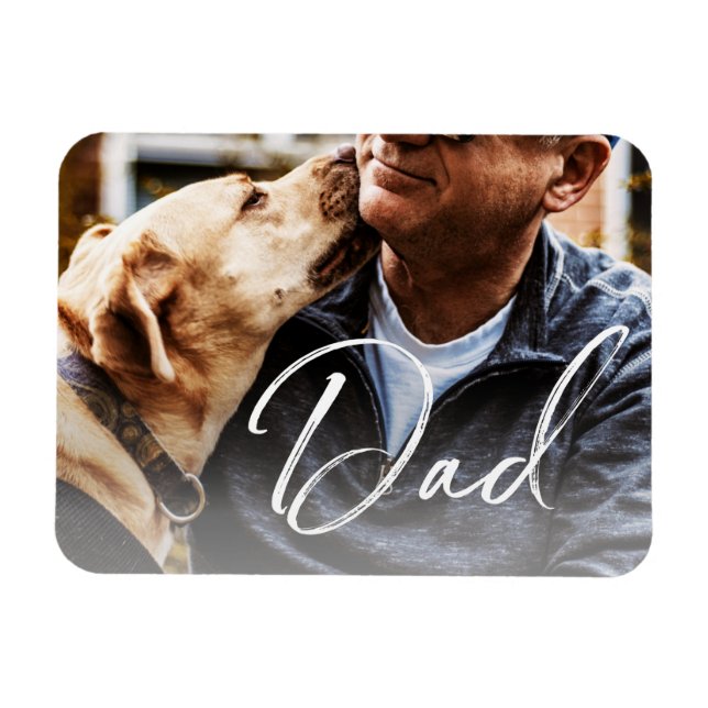 Vater-Vatertag für Hunde  Magnet (Horizontal)
